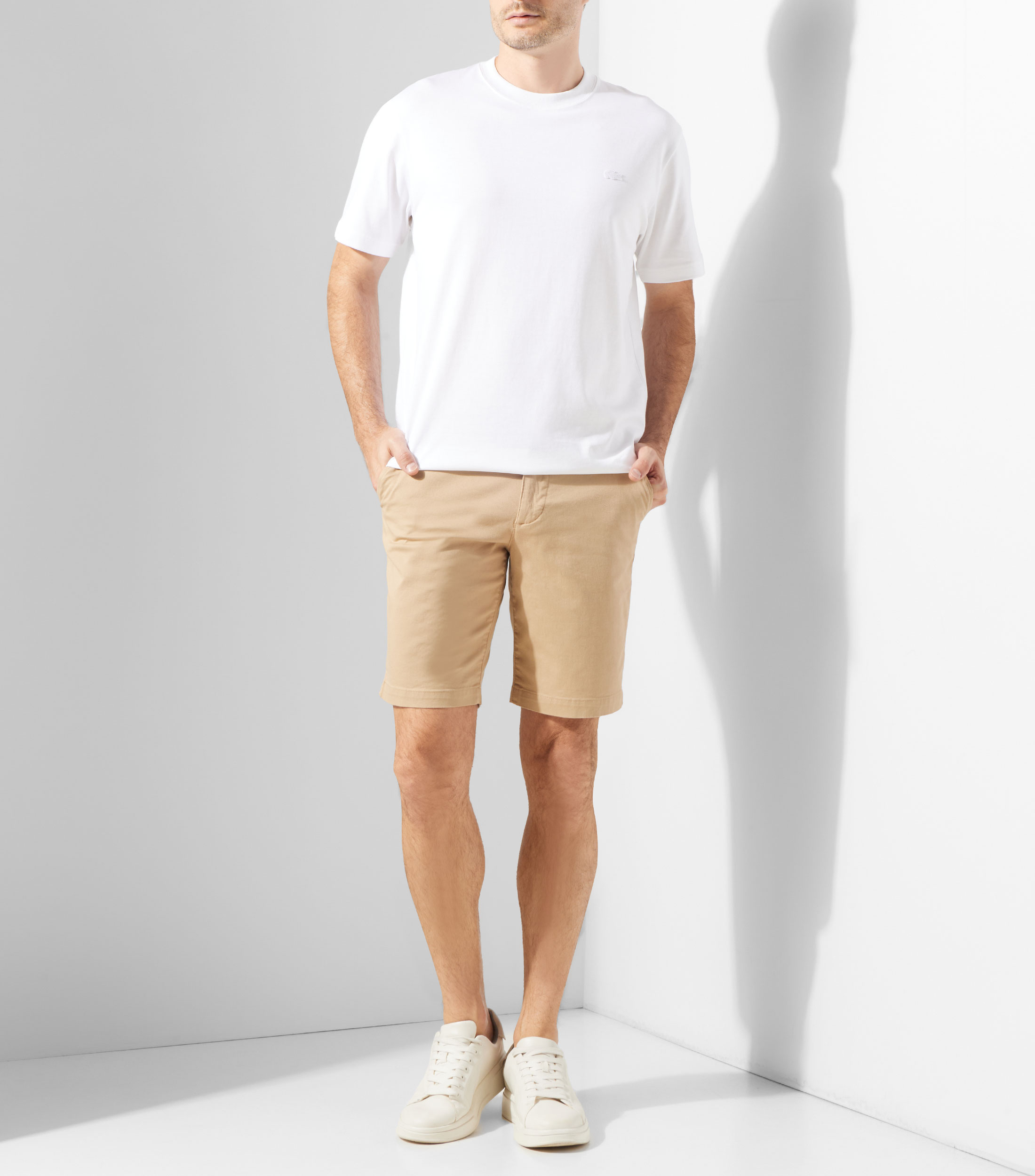 Playera cuello redondo manga corta lisa Hombre